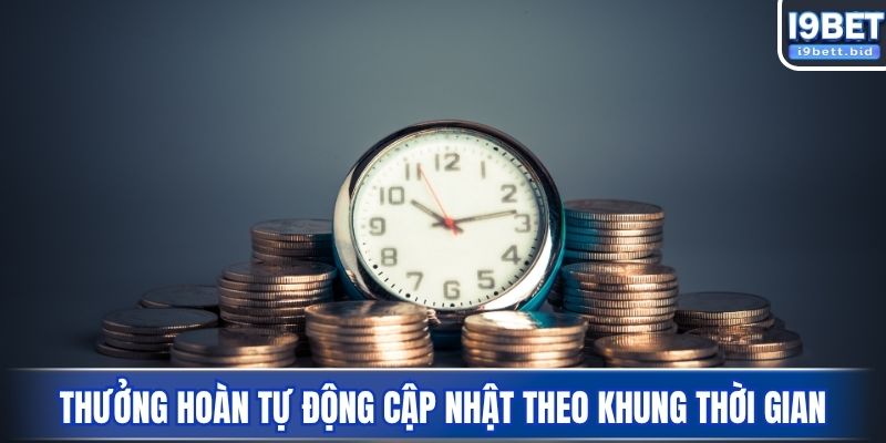 Thưởng hoàn tự động cập nhật theo khung thời gian